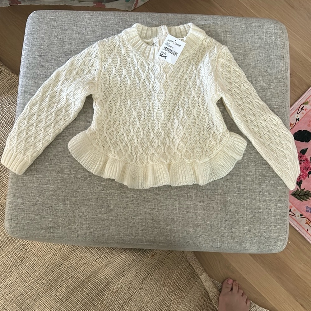 Janie and Jack new 2T white sweater
